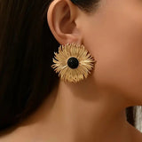 Sunflower Drop Earrings