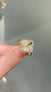 Anti tarnish clover rings